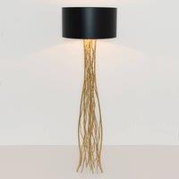 Hollnder Capri floor lamp in black and gold