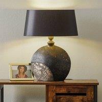 Hollnder Mary table lamp, ceramic and chintz, height 50 cm