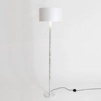 Hollnder Cancelliere Rotonda silk floor lamp white/silver