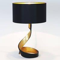 Hollnder Vortice table lamp, black-gold
