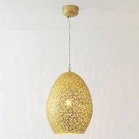Hollnder Cavalliere pendant light, gold, 34 cm