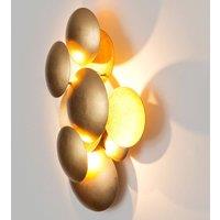 Hollnder Bolladaria LED wall light, 3-bulb, gold