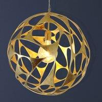 Hollnder Talismano pendant light, gold, 55 cm