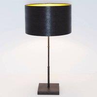 Hollnder Bambus table lamp, dark brown, gold