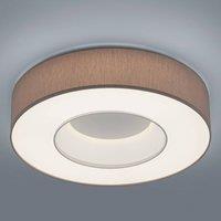 Helestra Lomo - LED ceiling lamp, mocca chintz
