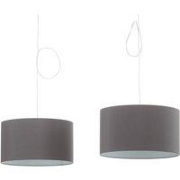 Helestra Certo hanging lamp cylinder 2-bulb, anthracite