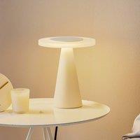 Helestra Bax table lamp, touch dimmer, white