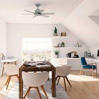 Hunter Kennicott ceiling fan silver matt