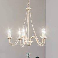 HELAM Malbo 5-bulb chandelier in white