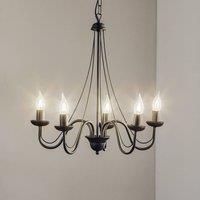 HELAM Malbo 5-bulb chandelier in black