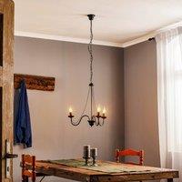 HELAM Malbo 3-bulb chandelier in black