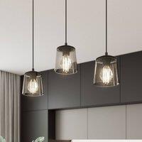 HELAM Lucea hanging light, 3-bulb, smoke