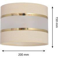 HELAM Lampshade Helene E27 20/height15cm ecru/gold