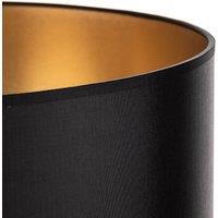 HELAM Alba lampshade, 40 cm, E27, black/gold