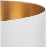 HELAM Lampshade Alba, 45 cm, E27, white/gold