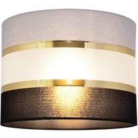 HELAM Helene lampshade, E27, 20cm/height 15cm, grey-black-gold