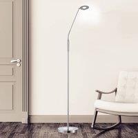 FISCHER & HONSEL LED floor lamp Dent, CCT, 1-bulb, nickel