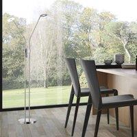 FISCHER & HONSEL LED floor lamp Dent, CCT, 2-bulb, nickel