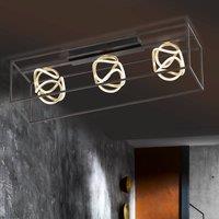 FISCHER & HONSEL Gesa LED ceiling light with metal cage