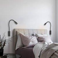 FISCHER & HONSEL LED wall light Sten with gesture control, black