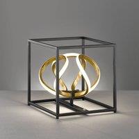 FISCHER & HONSEL Gesa LED table lamp in black and gold