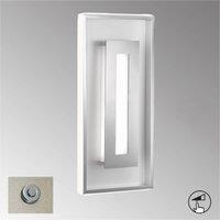 FISCHER & HONSEL Bug LED wall light, dimmable, chrome/aluminium