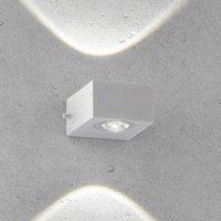 FISCHER & HONSEL Helsinki LED outdoor wall light, silver