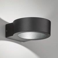 FISCHER & HONSEL Torres LED outdoor wall light, round, black