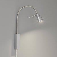 FISCHER & HONSEL River LED wall lamp, grooved metal lampshade
