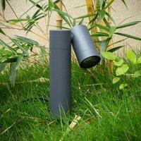 Prios Tulimar ground spike light, height 40 cm, anthracite, aluminium