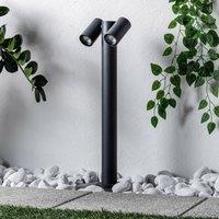 Prios Tulimar path light, 2-bulb, 60cm, metal, IP65