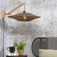 GOOD & MOJO Bali wall lamp 1 arm, natural, 60x15cm