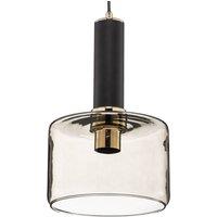 Jupiter Viva hanging light, smoke/black/brass, 1-bulb