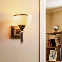 Jupiter Petro wall light, antique with glass shade