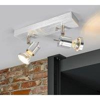 SLV Asto 2-bulb downlight with decorative ring