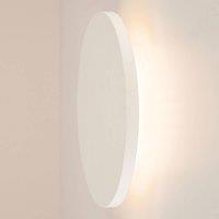 SLV Plastra LED wall light made of plaster, round