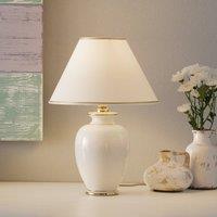 austrolux KOLARZ Giardino Craclee table lamp, cream 30 cm
