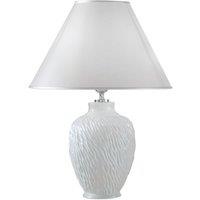 austrolux Chiara table lamp, ceramic, white, 30 cm