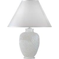 austrolux Chiara table lamp, ceramic, white, 40 cm