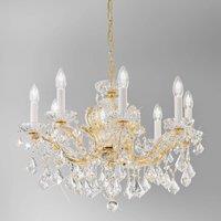 KOLARZ Maria Louise chandelier, 24 ct gold 8-bulb