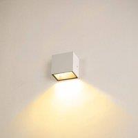 SLV Sitra Single LED outdoor wall light down, white