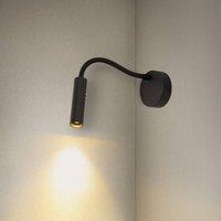 SLV Karpo Goose LED wall light, dimmable, black