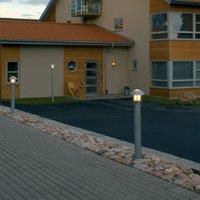 Konstsmide Heimdal aluminium outdoor wall light, silver grey