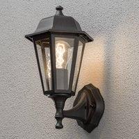 Konstsmide Grado outdoor wall light, black