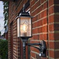 Konstsmide Milano outdoor wall light with a motion detector