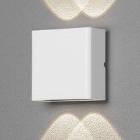 Konstsmide Chieri LED outdoor wall light, 4-bulb, white