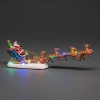 Konstsmide Christmas LED scene Father Christmas in a sleigh