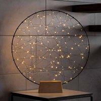 Konstsmide Christmas LED decorative light metal silhouette ring indoors
