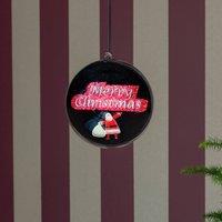 Konstsmide Christmas Merry Christmas 3D hologram globe, 64 LEDs