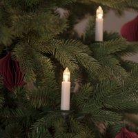 Konstsmide Christmas LED fairy lights top bulbs IP20 amber 16-flame